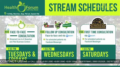 Watch our Health Forum with Doc Atoie live streaming every.